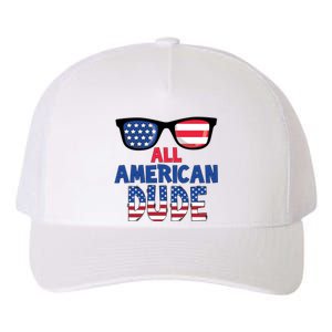 All American Dude 4th Of July Yupoong Adult 5-Panel Trucker Hat