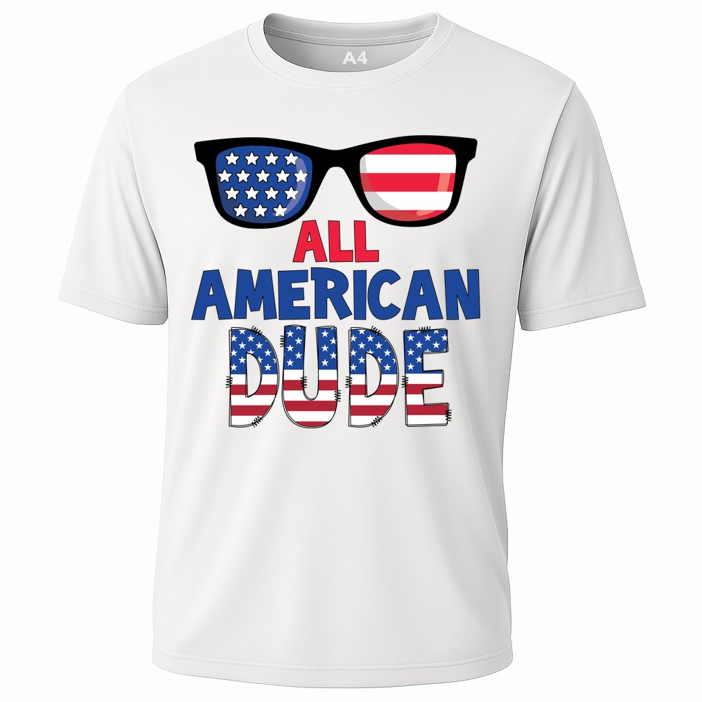 All American Dude 4th Of July Cooling Performance Crew T-Shirt