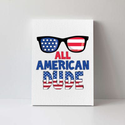 All American Dude 4th Of July Canvas