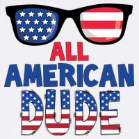 All American Dude 4th Of July Flatbill Hat