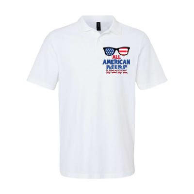 All American Dude 4th Of July Softstyle Adult Sport Polo