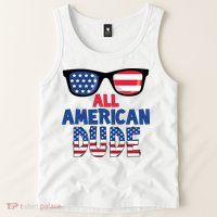 All American Dude 4th Of July Tank Top