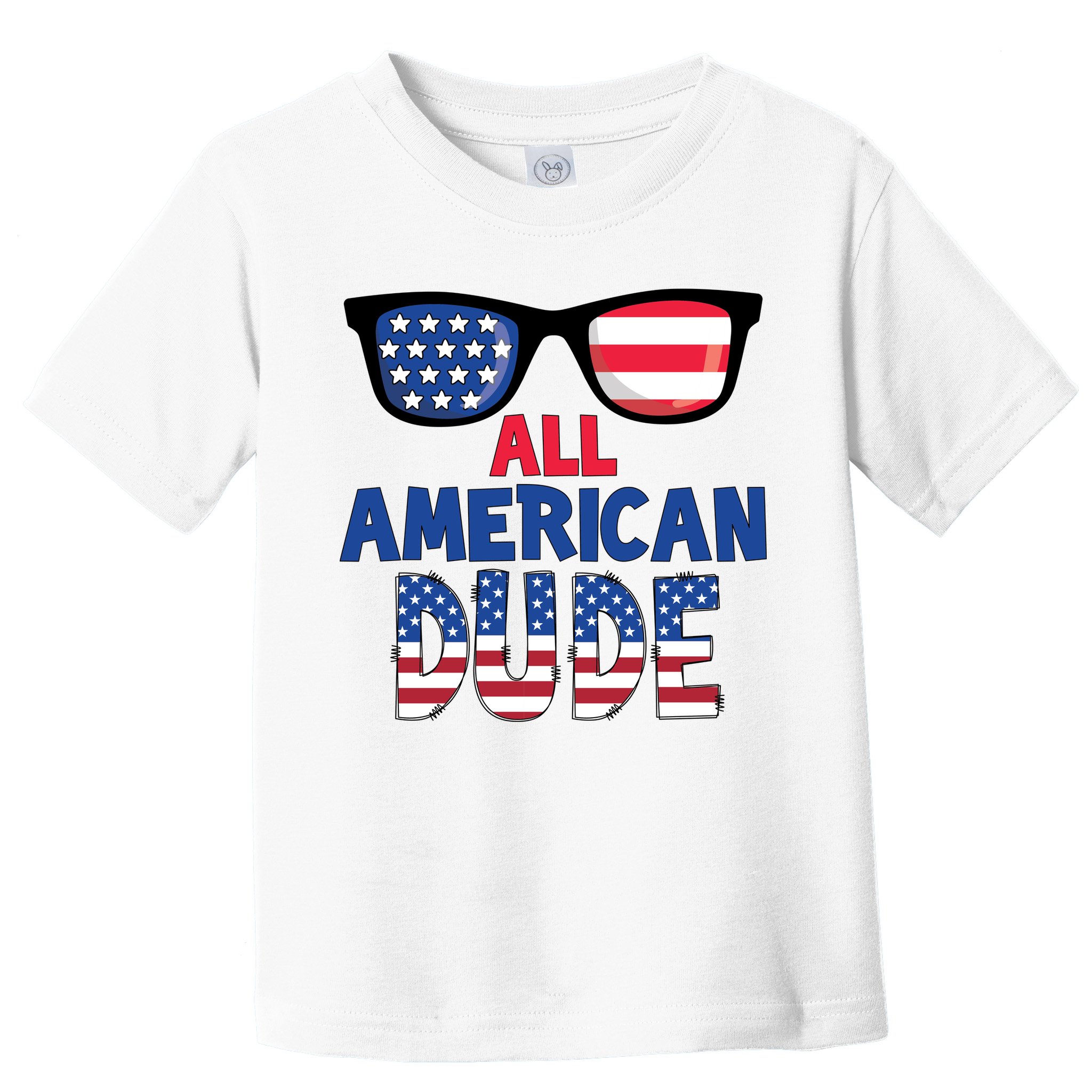 All American Dude 4th Of July Toddler T-Shirt