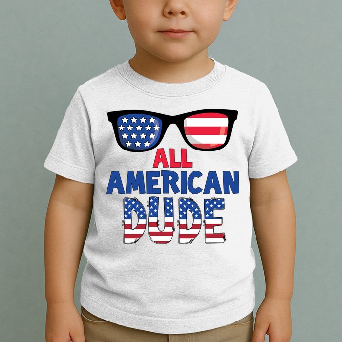 All American Dude 4th Of July Toddler T-Shirt