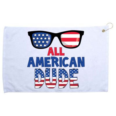 All American Dude 4th Of July Grommeted Golf Towel