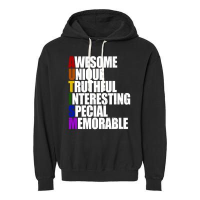 Autism Awareness Defined Quote Garment-Dyed Fleece Hoodie