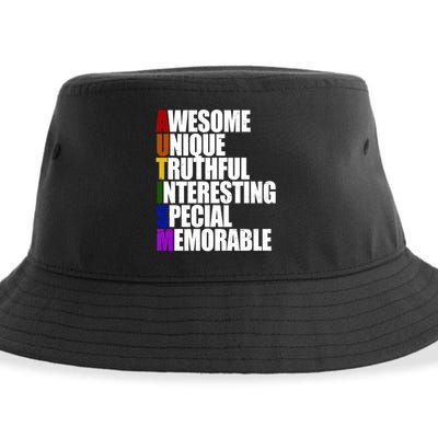 Autism Awareness Defined Quote Sustainable Bucket Hat