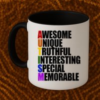 Autism Awareness Defined Quote Mug