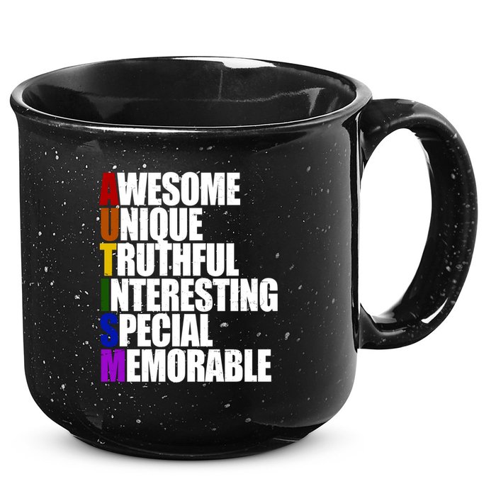 Autism Awareness Defined Quote 15oz Campfire Ceramic Mug