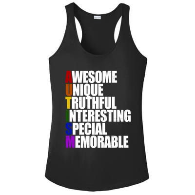 Autism Awareness Defined Quote Ladies PosiCharge Competitor Racerback Tank
