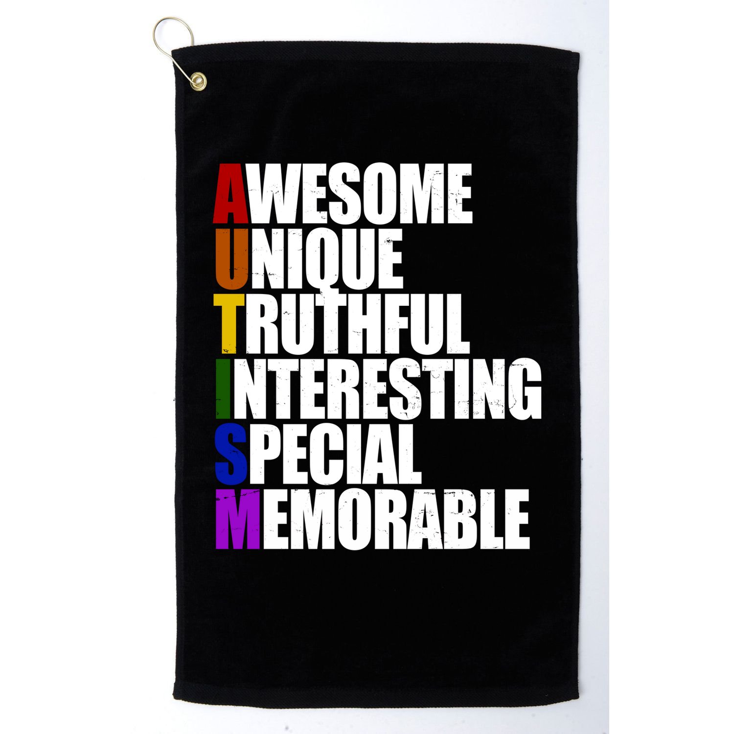 Autism Awareness Defined Quote Golf Towel