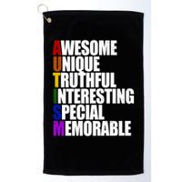 Autism Awareness Defined Quote Golf Towel
