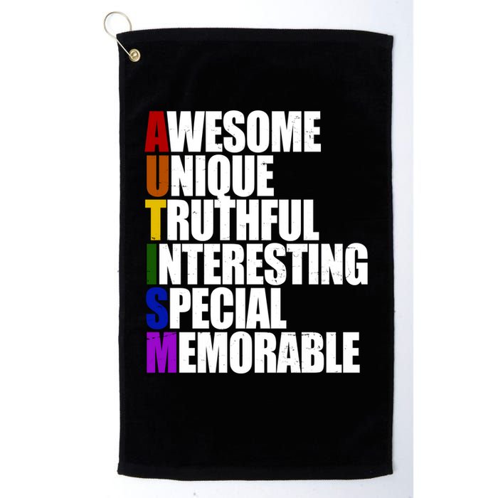 Autism Awareness Defined Quote Golf Towel