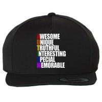 Autism Awareness Defined Quote Wool Snapback Cap