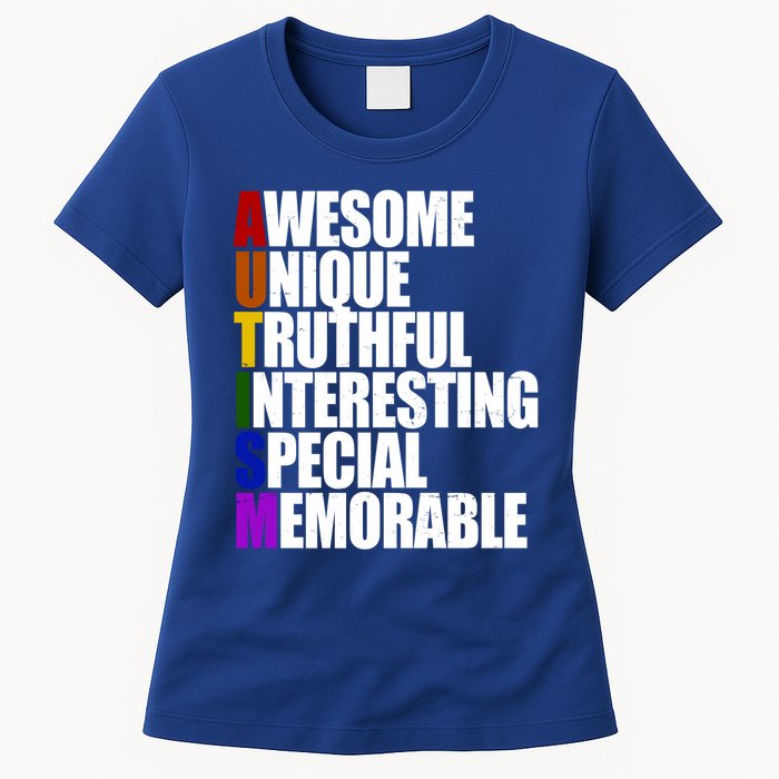 Autism Awareness Defined Quote Womens T-Shirt