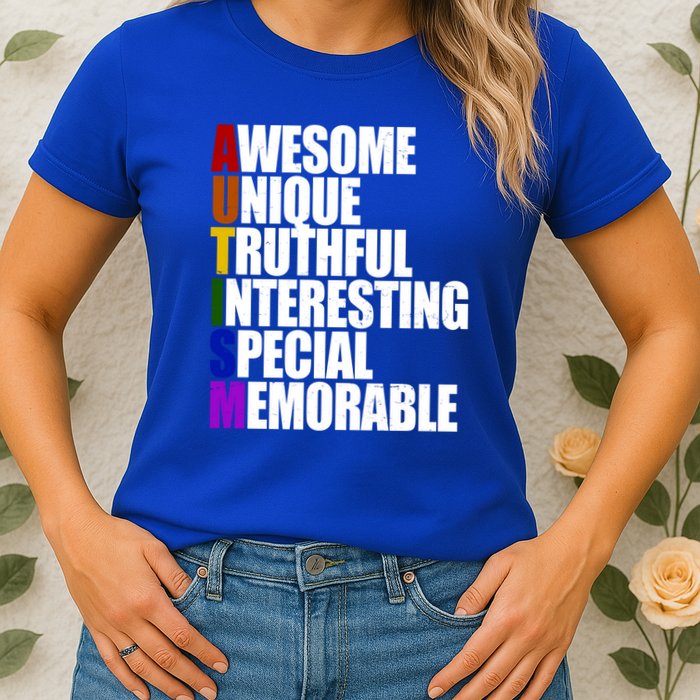Autism Awareness Defined Quote Womens T-Shirt