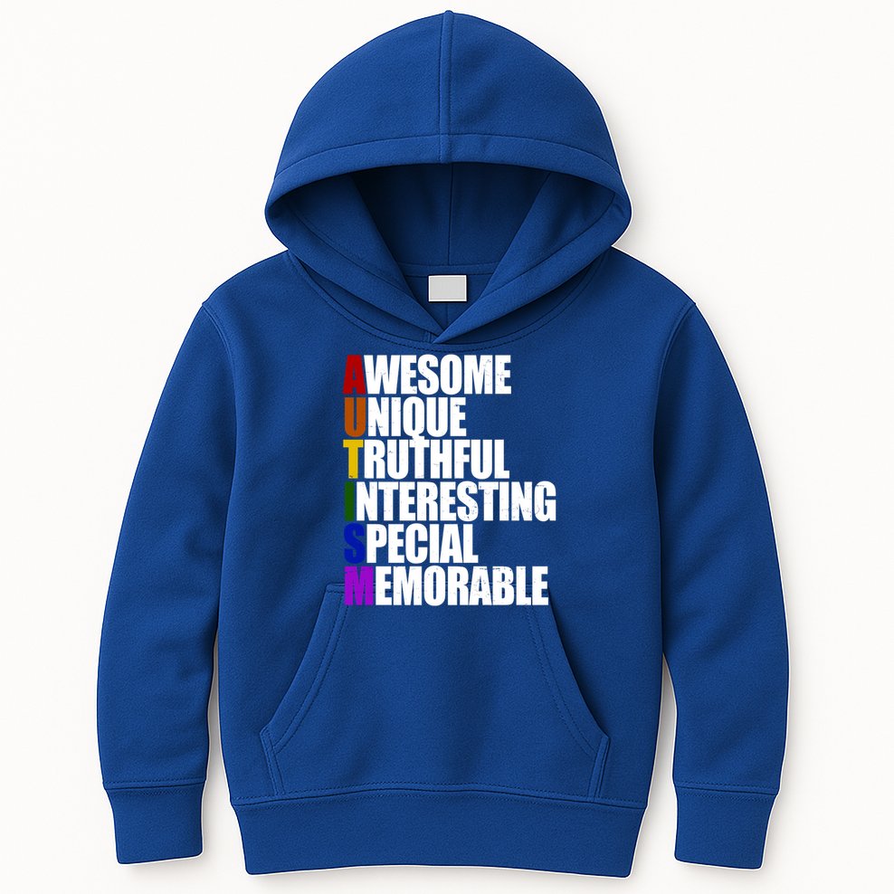 Autism Awareness Defined Quote Kids Hoodie