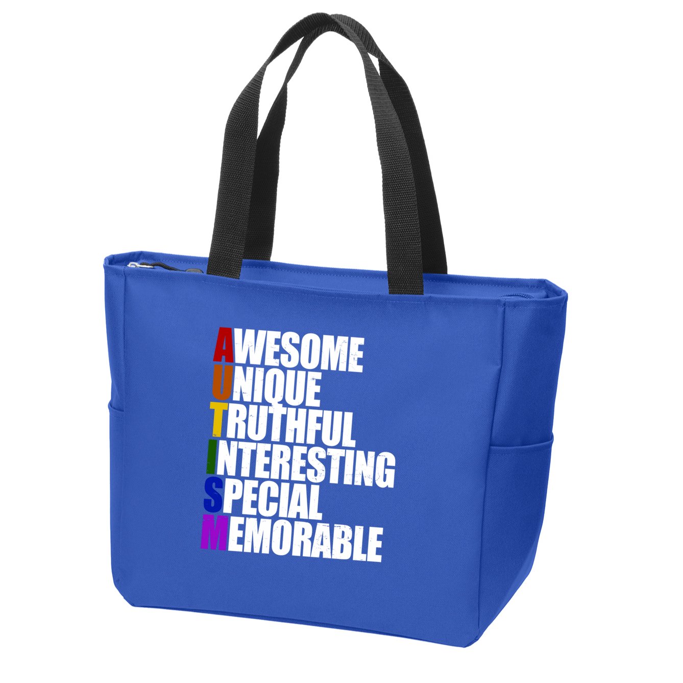 Autism Awareness Defined Quote Zip Tote Bag