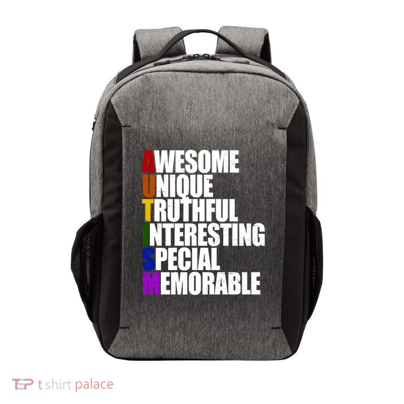 Autism Awareness Defined Quote Vector Backpack