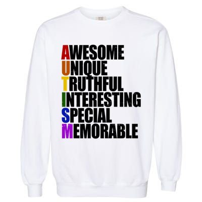 Autism Awareness Defined Quote Garment-Dyed Sweatshirt