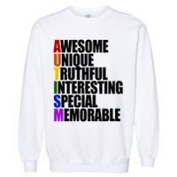 Autism Awareness Defined Quote Garment-Dyed Sweatshirt