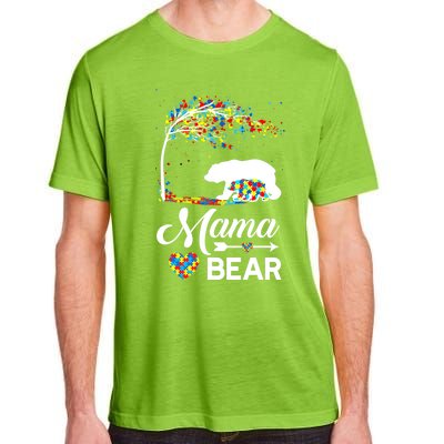 Autism Awareness Day Mama Bear Support Autistic Autism Mom Great Gift Adult ChromaSoft Performance T-Shirt