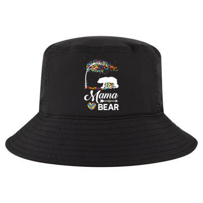 Autism Awareness Day Mama Bear Support Autistic Autism Mom Great Gift Cool Comfort Performance Bucket Hat