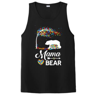 Autism Awareness Day Mama Bear Support Autistic Autism Mom Great Gift PosiCharge Competitor Tank