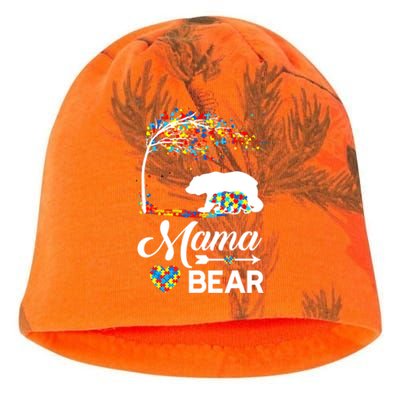 Autism Awareness Day Mama Bear Support Autistic Autism Mom Great Gift Kati - Camo Knit Beanie