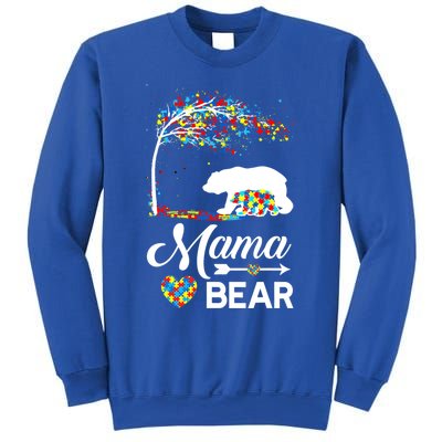 Autism Awareness Day Mama Bear Support Autistic Autism Mom Great Gift Sweatshirt