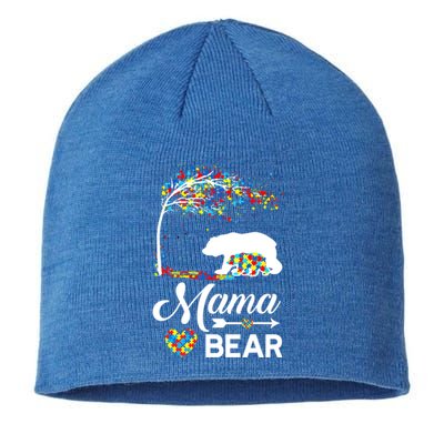 Autism Awareness Day Mama Bear Support Autistic Autism Mom Great Gift Sustainable Beanie