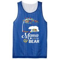 Autism Awareness Day Mama Bear Support Autistic Autism Mom Great Gift Mesh Reversible Basketball Jersey Tank