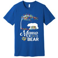 Autism Awareness Day Mama Bear Support Autistic Autism Mom Great Gift Premium T-Shirt