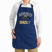 Armed And Dadly Funny Deadly Father Gifts For Fathers Day Apron