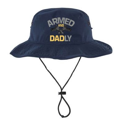 Armed And Dadly Funny Deadly Father Gifts For Fathers Day Bucket Hat
