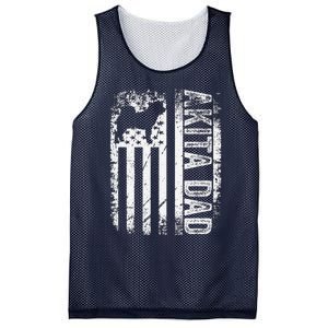 American Akita Dad Us Flag Dog Mesh Reversible Basketball Jersey Tank