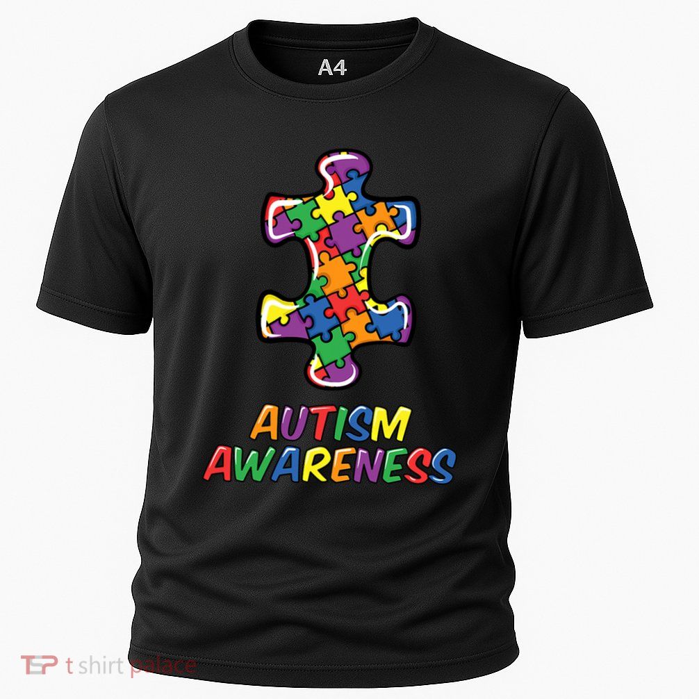 Autism Awareness Day Puzzle Proud Support Month Gift Performance Shirt