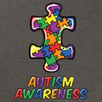 Autism Awareness Day Puzzle Proud Support Month Gift Cotton Canvas Backpack