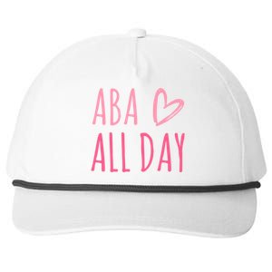 Aba All Day Autism Psychology Behavior Analyst Gift Snapback Five-Panel Rope Hat