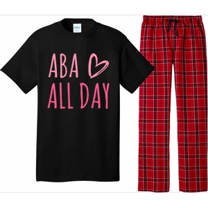 Aba All Day Autism Psychology Behavior Analyst Gift Pajama Set