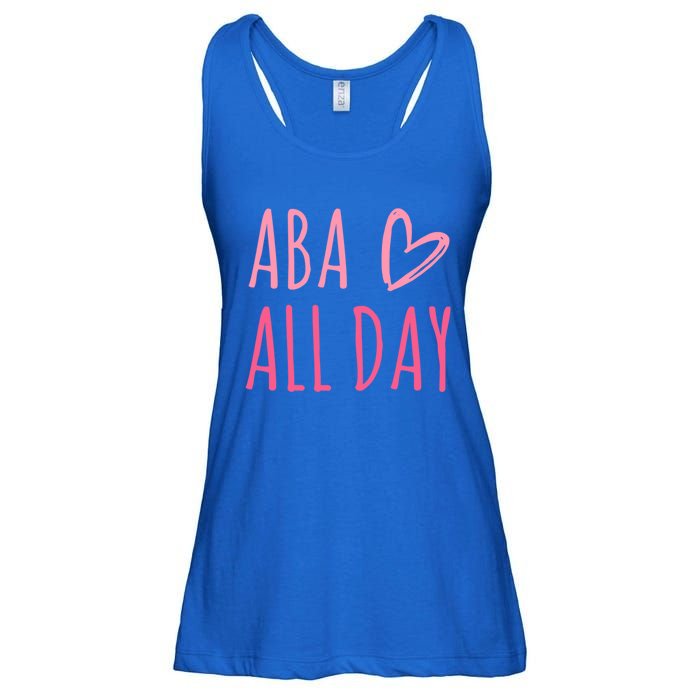 Aba All Day Autism Psychology Behavior Analyst Gift Ladies Essential Flowy Tank