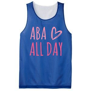 Aba All Day Autism Psychology Behavior Analyst Gift Mesh Reversible Basketball Jersey Tank