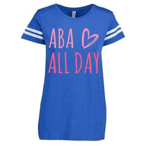 Aba All Day Autism Psychology Behavior Analyst Gift Enza Ladies Jersey Football T-Shirt