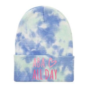 Aba All Day Autism Psychology Behavior Analyst Gift Tie Dye 12in Knit Beanie