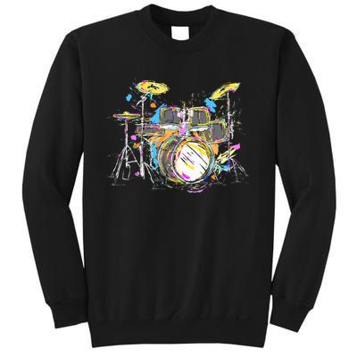 Abstract Art Drums Musician Music Band Throne Noose Sweatshirt