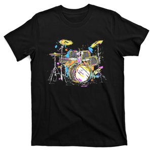 Abstract Art Drums Musician Music Band Throne Noose T-Shirt