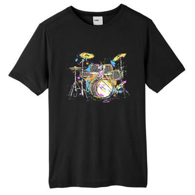 Abstract Art Drums Musician Music Band Throne Noose Tall Fusion ChromaSoft Performance T-Shirt