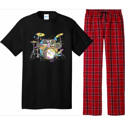 Abstract Art Drums Musician Music Band Throne Noose Pajama Set