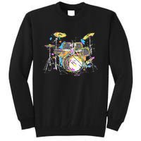 Abstract Art Drums Musician Music Band Throne Noose Tall Sweatshirt