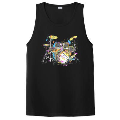 Abstract Art Drums Musician Music Band Throne Noose PosiCharge Competitor Tank